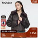 moussy秋季 4891 夹克外套女010IA330 新品 复古机车风毛领短款