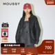 MOUSSY 6751 复古摩登机车风做旧皮衣外套女010HA630 秋季 新品