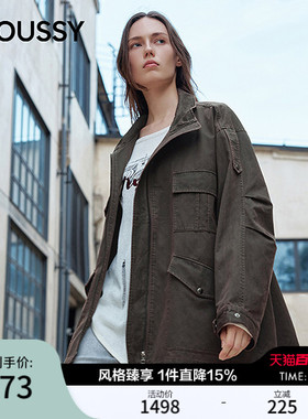 MOUSSY春季新品复古工装风多口袋宽松夹克外套028IAZ30-1025