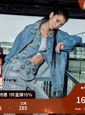 MOUSSY x AVIREX合作款2026早春新品复古丹宁牛仔裤010IAF01-5671