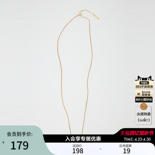 MOUSSY 2026春季新品精致套索设计爱心吊坠细款项链010ISA56-6521