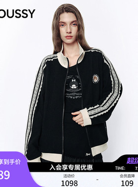 MOUSSY&Monchhichi合作款2026夏季新品蕾丝撞色外套028JSZ01-1008