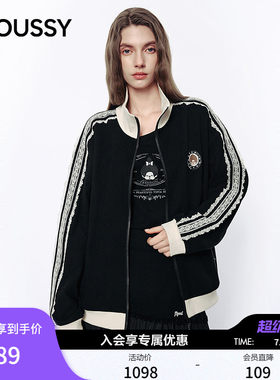 MOUSSY&Monchhichi合作款2026夏季新品蕾丝撞色外套028JSZ01-1008