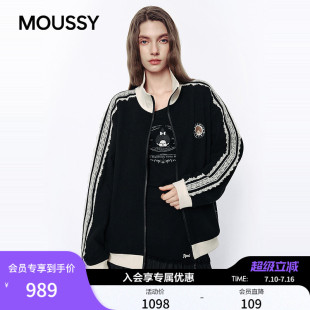 MOUSSY&Monchhichi合作款2026夏季新品蕾丝撞色外套028JSZ01-1008