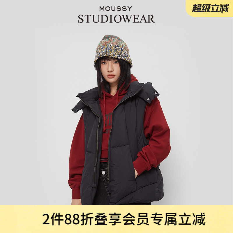 鸭绒MOUSSY街头中性连帽