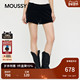 2026早春新品 辣妹风纯色休闲直筒修身 短裤 MOUSSY 女010IA331 6261