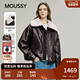 MOUSSY 1090 街头风毛领保暖皮衣羽绒夹克女028IAC30 冬季 新品