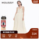 MOUSSY 0351 甜美森系荷叶边露背吊带连衣裙028HAZ30 秋季 新品