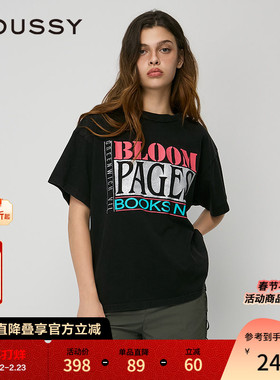 MOUSSY 秋季新品美式复古经典街头印花短袖T恤 010ISQ90-8791