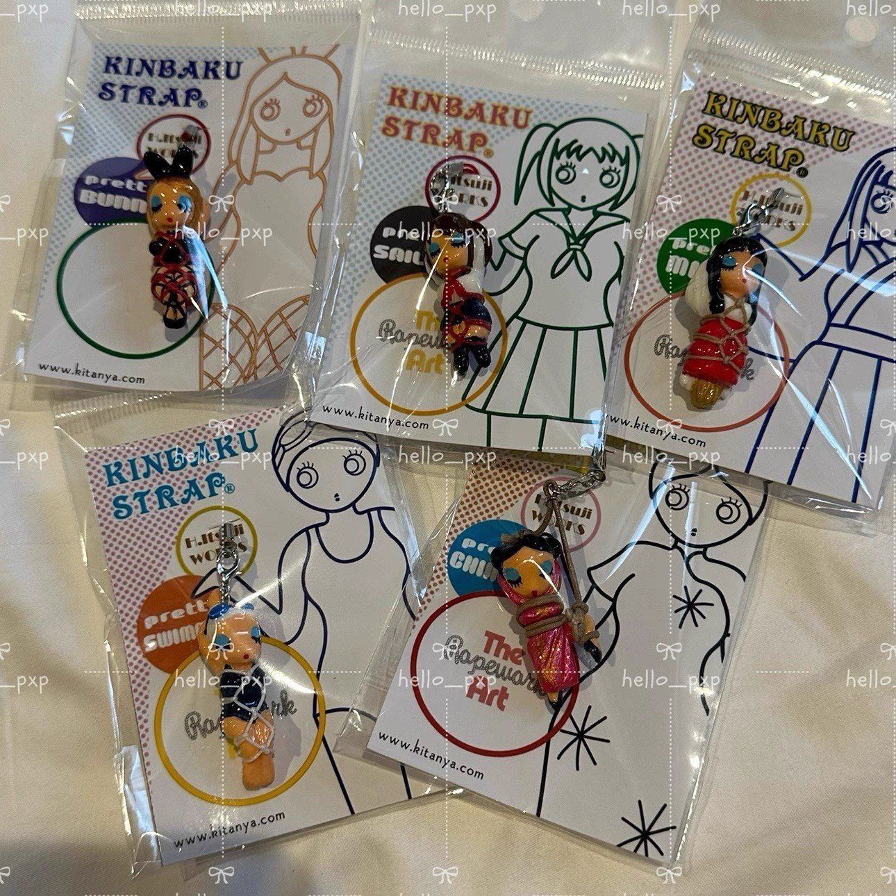 现货 日本采购卡通捆绑女生系列可爱挂件手机吊饰钥匙扣papa吊坠