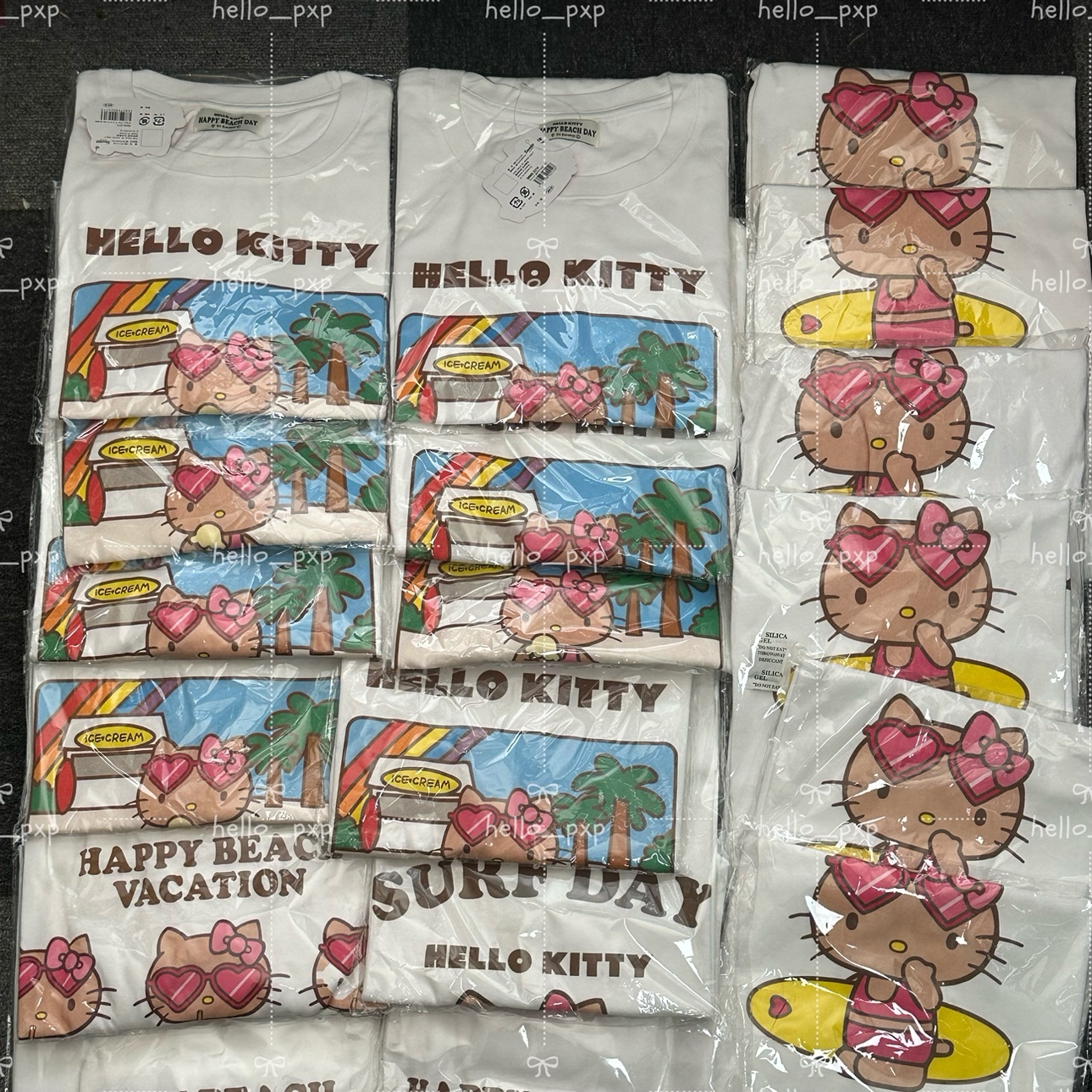 日本本土采购 正品50周年限定hello kitty黑皮凯蒂猫可爱短袖T恤