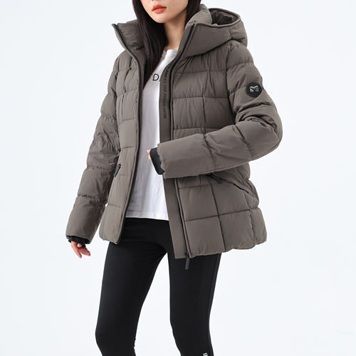 高货90白鸭绒排骨小蛮腰羽绒服女短款连帽收腰显瘦2026冬保暖外套