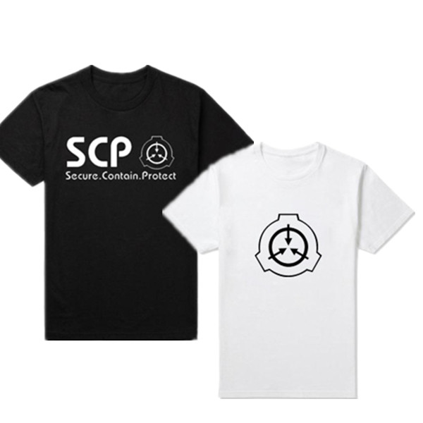 2016年SCP基金会标志符号超自然现象生物恐怖周边宽松t恤纯棉短袖