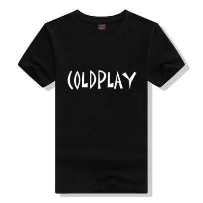 Coldplay 酷玩乐队 摇滚T恤 男女情侣装纯棉圆领短袖 宽松夏装
