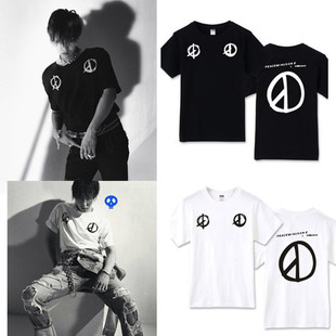 BIGBANG 权志龙GD同款短袖T恤 男女学生情侣圆领纯棉半袖衣服潮