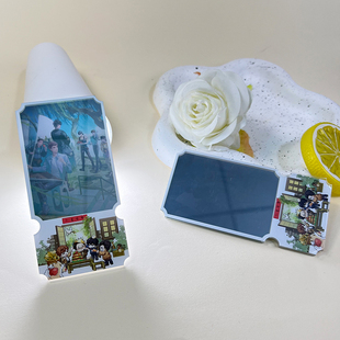 盗墓笔记便携式透镜吴邪张起灵铁三角周边新款亚克力镜中画票根