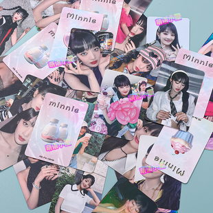 金米妮Minnie镭射闪卡(G)I-DLE专辑小卡妮查周边拍立得写真照片卡