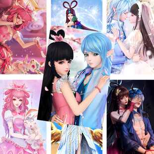 叶罗丽海报茉莉陈思思王默罗丽动漫周边二次元房间墙贴宿舍壁纸