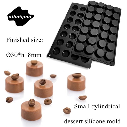 小圆柱甜点硅胶模具圆形巧克力模