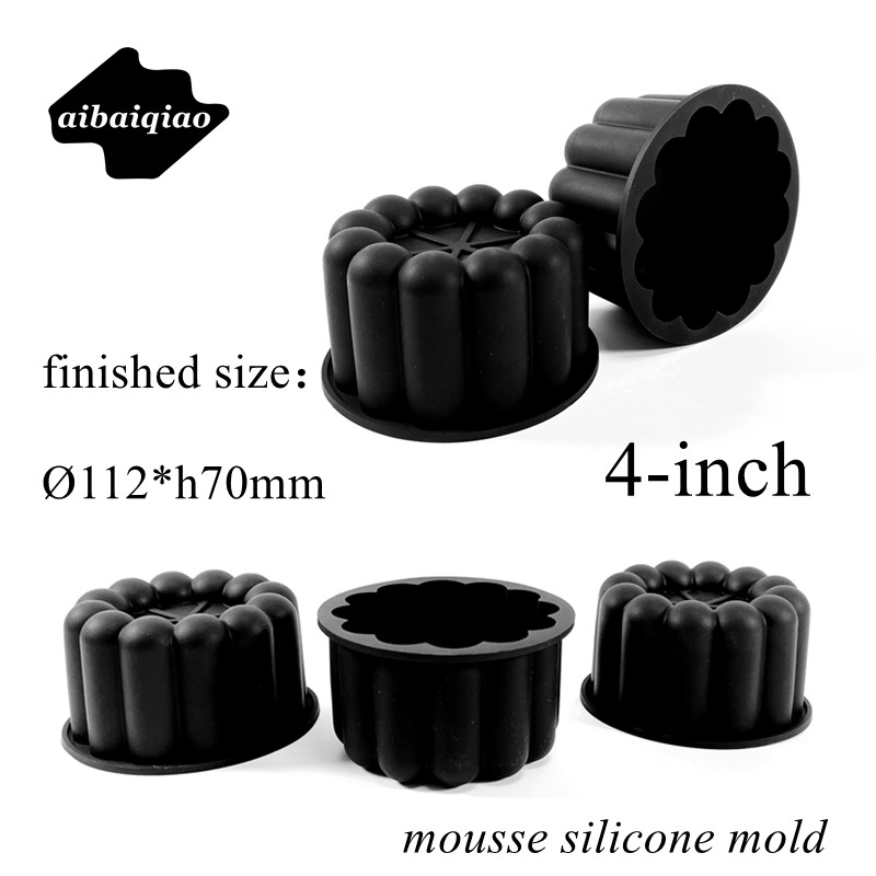 爱百巧 11cm 4寸夏洛特慕斯硅胶模具 凹圆形条纹提拉米苏蛋糕模具,厨房/烹饪用具,烘焙模具,淘宝优惠券,粉丝福利购,淘宝优惠卷