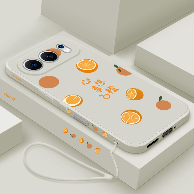 适用荣耀500手机壳新款华为honor500pro液态硅胶软壳MEP-AN00镜头全包防摔保护套MEY男女生简约创意心想事橙