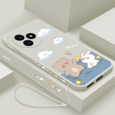 适用红米k80至尊版手机壳新款小米k80ultra液态硅胶软壳redmi镜头全包防摔保护套男女情侣卡通可爱潮小熊小兔