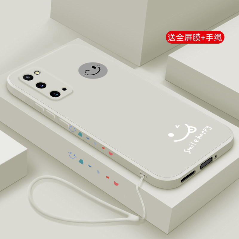 适用三星S20手机壳新款Galaxy S20Ultra液态硅胶S20FE保护套S10e镜头全包S9防摔S8+软壳plus十男女生网红笑脸