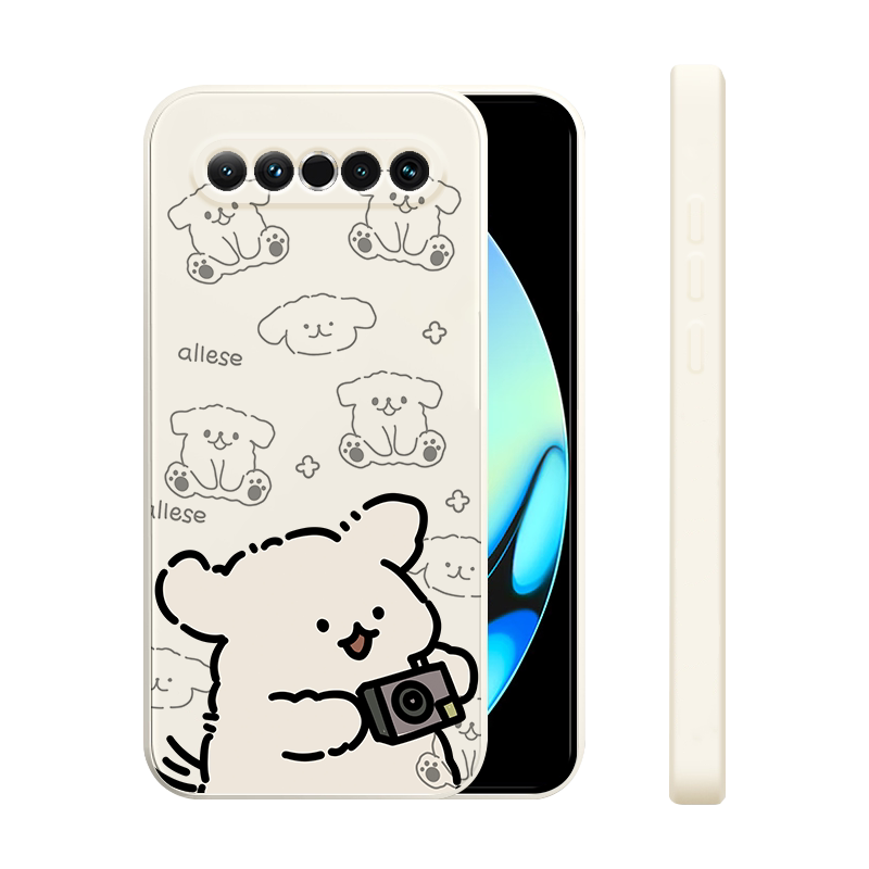 适用魅族17手机壳17pro新款meizu16液态硅胶软壳16thplus镜头全包魅族16spro卡通MZ16s保护套男女可爱拍照狗