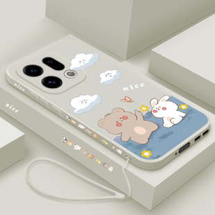 适用oppofindx9手机壳新款findx9pro液态硅胶软壳oppo镜头全包防摔保护套findx9男女情侣卡通可爱潮小熊小兔