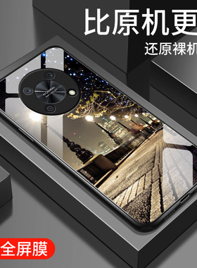 适用华为智选nzone50pro手机壳新款SP210钢化玻璃镜面保护套男女生雷鸟ff1镜头全包防摔硬壳F810简约时尚街灯