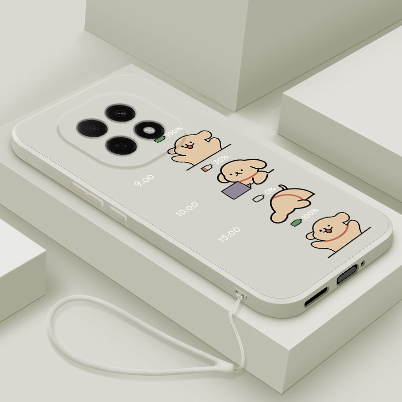 适用oppoA5手机壳5G新款oppo A5活力版液态硅胶软壳A5pro镜头全包A5x防摔保护套男女情侣网红卡通可爱上班狗