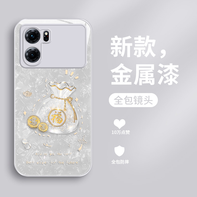 适用oppoK10手机壳新款k10活力版钢化玻璃k10x镜面保护套k9s镜头全包k9pro防摔硬壳oppo潮男女生网红高级福袋