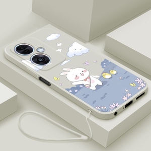 适用oppoa1s手机壳新款卡通a1i液态硅胶保护套0pp0男女生款A1s镜头全包防摔软壳A1i个性创意5G超薄外壳兔子云