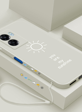 真我v23手机壳适用于realmev23直边液态硅胶保护套5G全包镜头防摔RMX3571个性创意新潮牌男情侣简约太阳女款