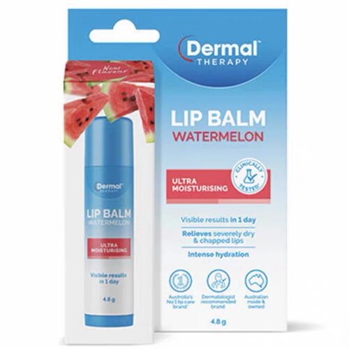 现货澳洲Dermal Therapy乐慕康Lip Balm唇膏西瓜味4.8g