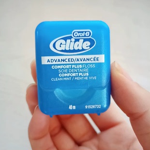 现货加拿大OralB欧乐B牙线牙签Glide扁线薄荷味长40米一盒装40M