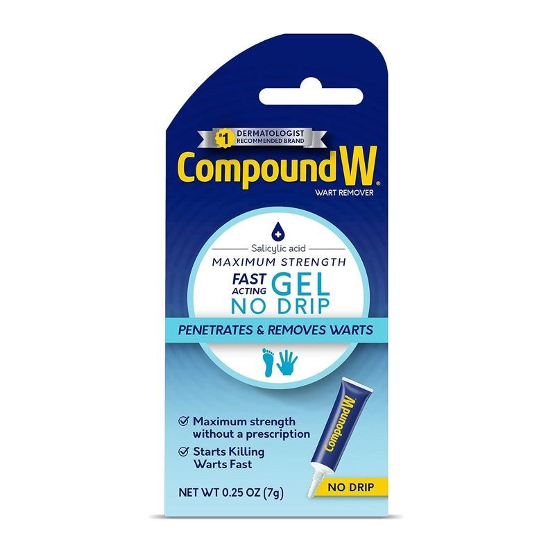 美国Compound W Wart Remove快速去除跖疣扁平丝状疣鸡眼肉粒现货