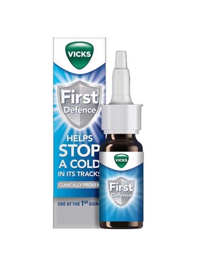 英国进口Vicks息可舒病毒阻滞剂儿童成人预防流感鼻喷雾剂15ml
