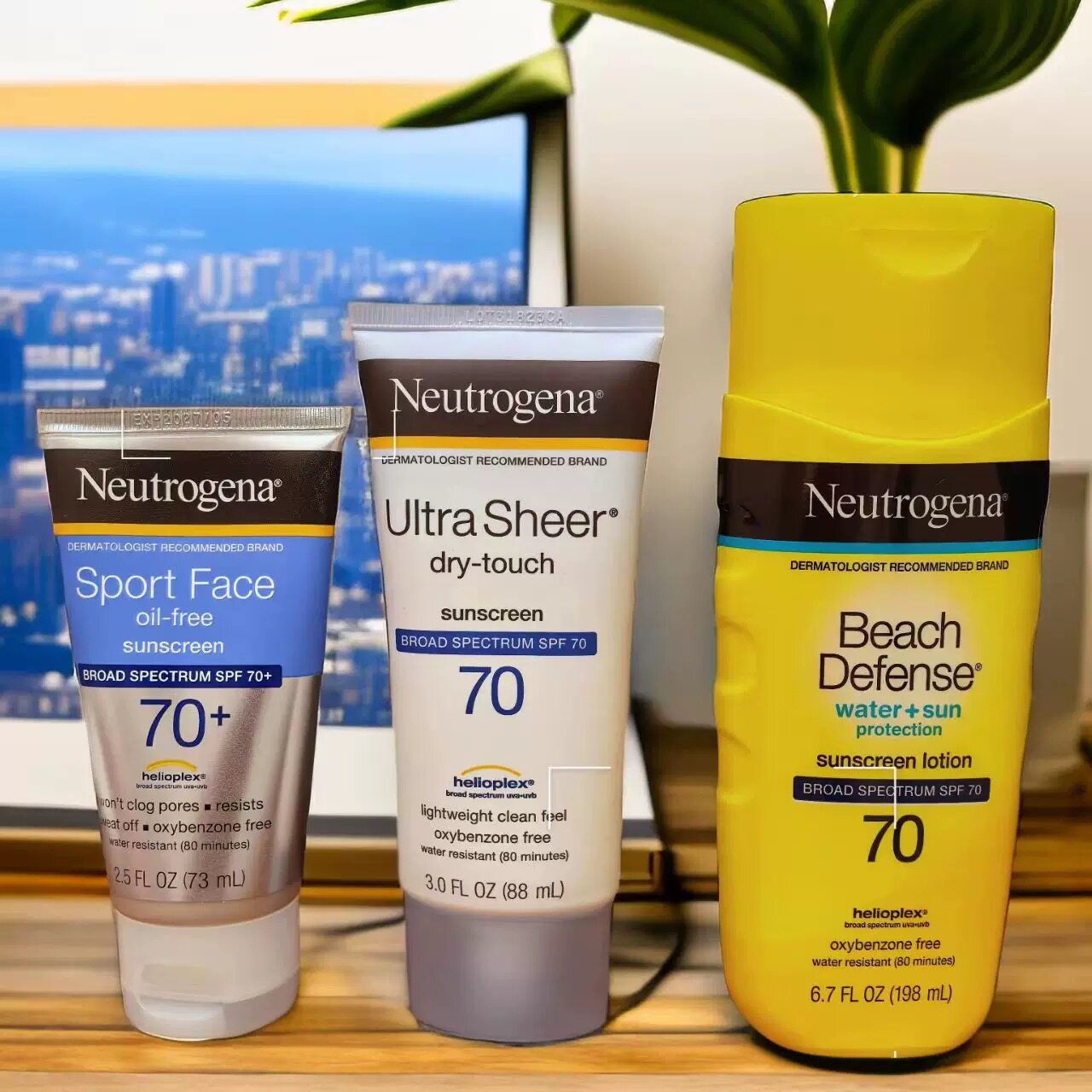 美国Neutrogena露得清清透物理防晒霜乳液霜无油防水清爽隔离霜