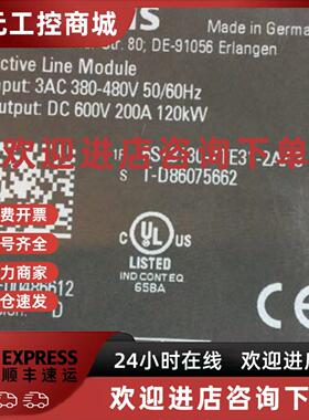 议价全新原装SINAMICS S120活动模块6SL3130-7TE31-2AA3