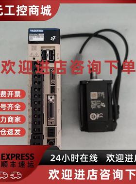 议价拆机7系安川400瓦伺服驱动套装SGD7S-2R8A1OA002/SGM7J-04AFC