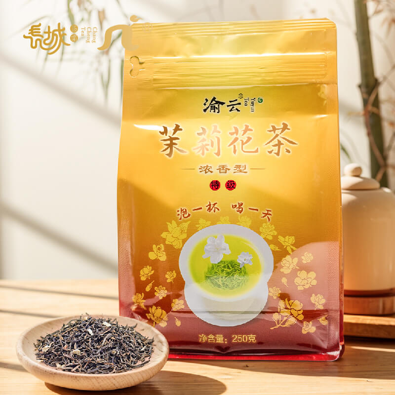 渝云茉莉花茶浓香特级重庆花茶250g耐泡毛峰袋装重庆特产长城茶叶 茶 再加工茶/配方茶/调味茶 原图主图