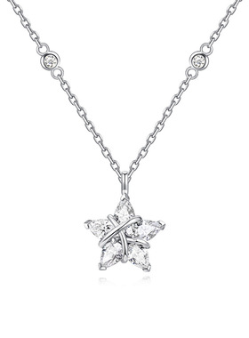 ｛s925纯银织女星星项链｝配饰轻奢小众高级感锁骨链幸运星吊坠