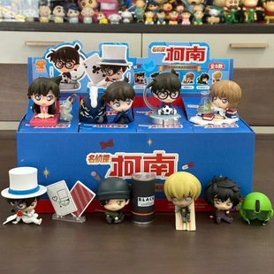 正版名侦探柯南薄荷味糖食玩盲盒迷你侦探系列怪盗基德毛利兰手办