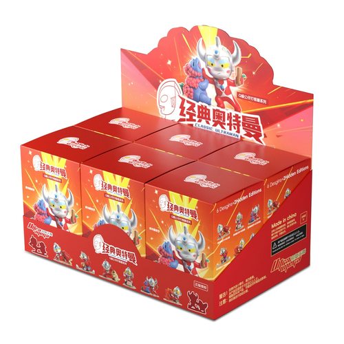 奥特英雄Q版奥特曼打怪兽场景盲盒正版可爱周边玩具手办摆件礼物