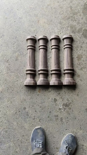 天然黑胡桃车木柱子家具脚罗马柱可来图加工定制各种车木造型柱子