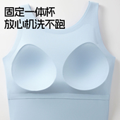 温泉度假潜水背心女士固定胸垫内衣性感美背单件运动健身游泳上衣