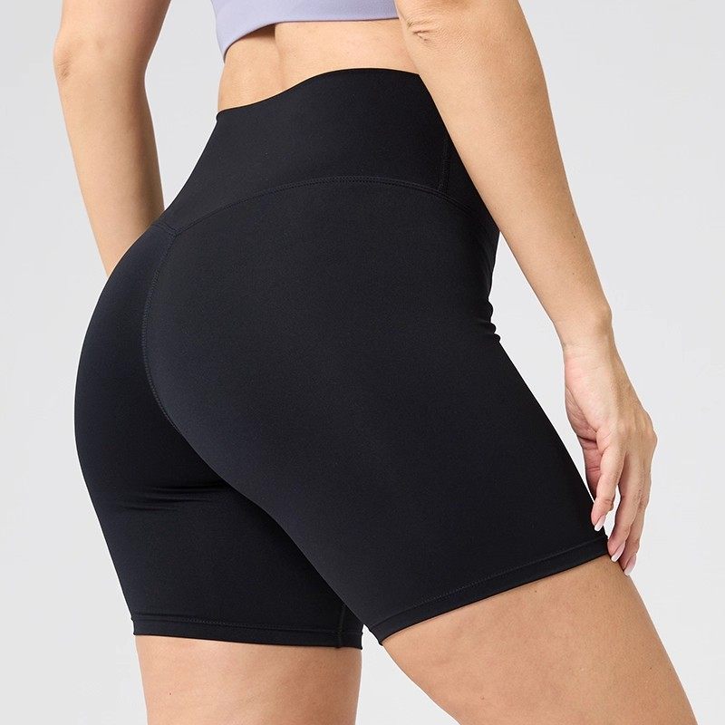 泳衣女平角单件防走光四角女士泳裤打底分体式比基尼游泳短裤黑色