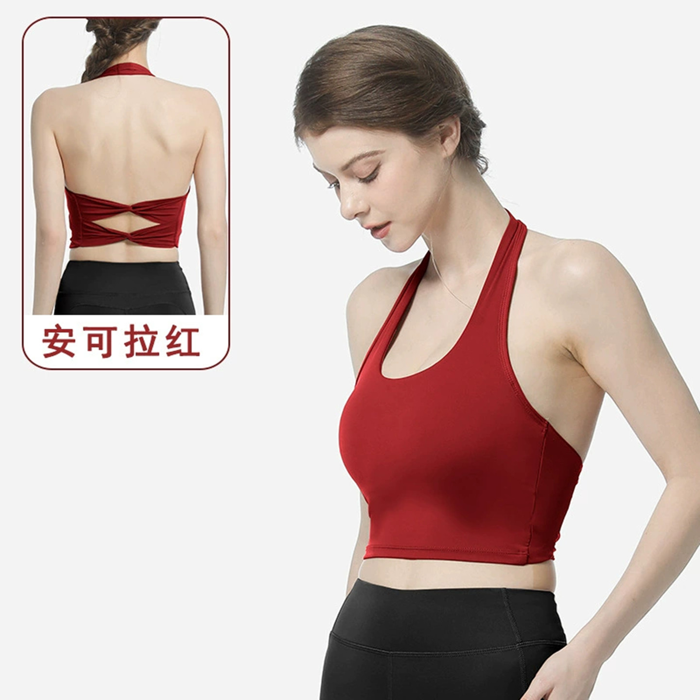 欧美外贸背心保守女游泳衣分体高腰温泉运动休闲显瘦美背比基尼
