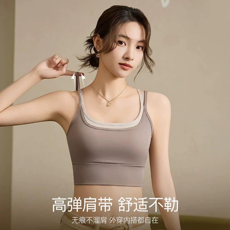 水上乐园玩水泳衣上衣单件女士性感比基尼游泳馆冲浪健身运动背心